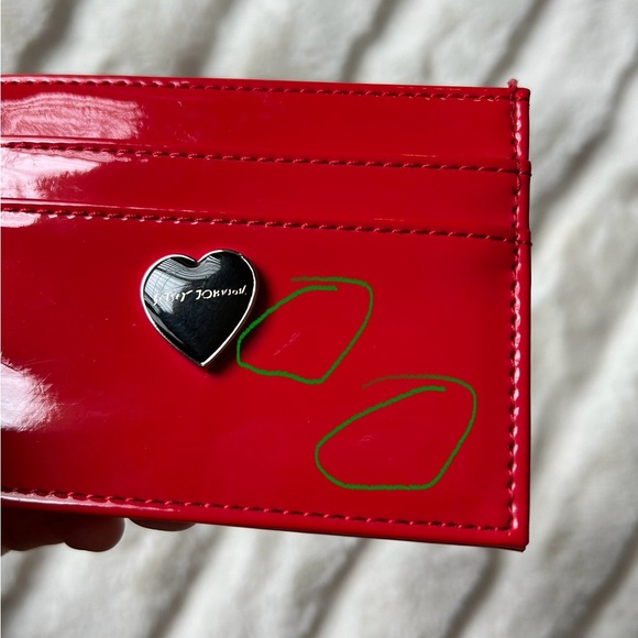 Betsey Johnson Keychain  ID Credit Card Holder Case Red - Picture 14 of 14